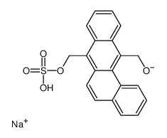 sodium,[7-(sulfooxymethyl)benzo[a]anthracen-12-yl]methanolate Structure