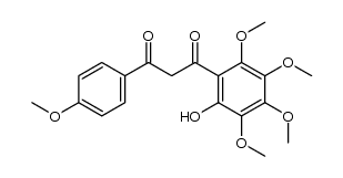 1-(2-hydroxy-3,4,5,6-tetramethoxyphenyl)-3-(4-methoxyphenyl)-1,3-propanedione Structure