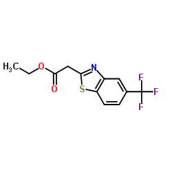 Ethyl [5-(trifluoromethyl)-1,3-benzothiazol-2-yl]acetate结构式