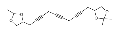 4-[10-(2,2-dimethyl-1,3-dioxolan-4-yl)deca-2,5,8-triynyl]-2,2-dimethyl-1,3-dioxolane Structure