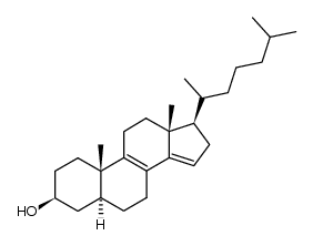 5α-Cholesta-8,14-dien-3β-ol Structure