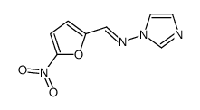 N-imidazol-1-yl-1-(5-nitrofuran-2-yl)methanimine结构式