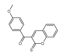 3-(4-methoxybenzoyl)-2H-chromene-2-thione结构式