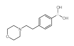 4-(2-吗啉乙基)苯硼酸结构式
