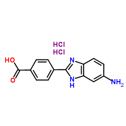 4-(5-AMINO-1 H-BENZOIMIDAZOL-2-YL)-BENZOIC ACID DIHYDROCHLORIDE结构式