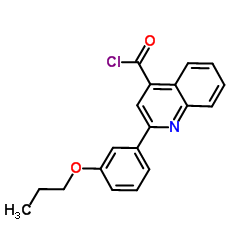 2-(3-Propoxyphenyl)-4-quinolinecarbonyl chloride结构式