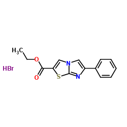 ethyl 6-phenylimidazo[2,1-b][1,3]thiazole-2-carboxylate hydrobromide structure