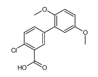 2-chloro-5-(2,5-dimethoxyphenyl)benzoic acid结构式