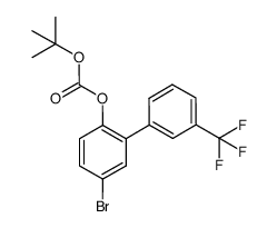 5-bromo-3'-(trifluoromethyl)biphenyl-2-yl tert-butyl carbonate Structure