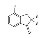 2,2-dibromo-4-chloro-1-indanone Structure