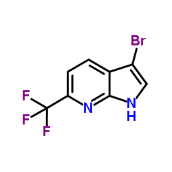 3-Bromo-6-(trifluoromethyl)-1H-pyrrolo[2,3-b]pyridine structure