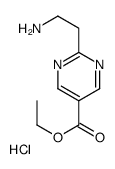 ethyl 2-(2-aminoethyl)pyrimidine-5-carboxylate,hydrochloride结构式