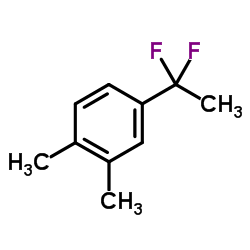 4-(1,1-Difluoroethyl)-1,2-dimethylbenzene结构式