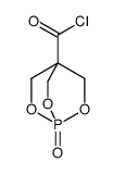 2,6,7-Trioxa-1-phosphabicyclo[2.2.2]octane-4-carbonyl chloride, 1-oxide (9CI)结构式