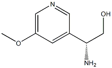 (2R)-2-AMINO-2-(5-METHOXY(3-PYRIDYL))ETHAN-1-OL结构式