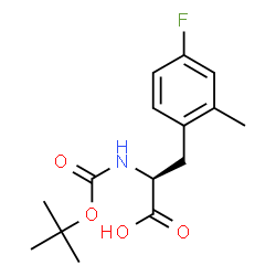 Boc-L-2-Methyl-4-fluorophe结构式