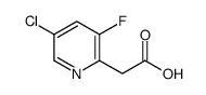 2-(5-Chloro-3-fluoropyridin-2-yl)acetic acid Structure