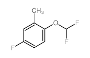 1-(Difluoromethoxy)-4-fluoro-2-methyl-benzene结构式