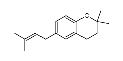 2,2-dimethyl-6-(3-methylbut-2-enyl)chroman结构式