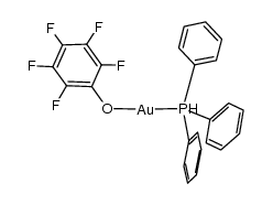 pentafluorophenolato(triphenylphosphine)gold Structure