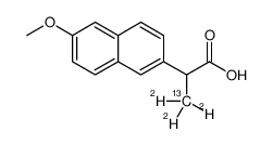 rac-Naproxen-13C,d3结构式