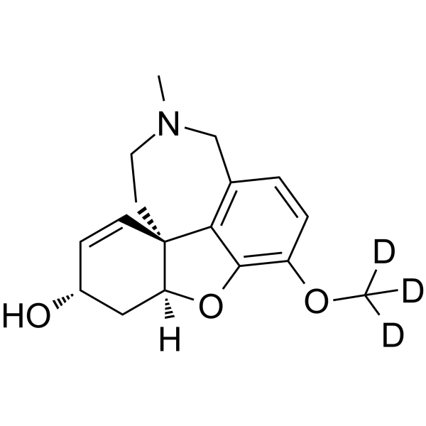 Epi-galanthamine-O-methyl-d3结构式