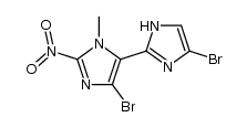 4,5'-dibromo-3'-methyl-2'-nitro-1H,3'H-2,4'-biimidazole Structure