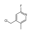 4-(chloromethyl)-2-fluoro-5-methylpyridine Structure