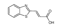2-Propenoicacid,3-(2-benzothiazolyl)-,(E)-(9CI) Structure