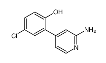 2-(2-aminopyridin-4-yl)-4-chlorophenol structure