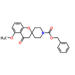 Benzyl 5-methoxy-4-oxo-3,4-dihydro-1'H-spiro[chromene-2,4'-piperidine]-1'-carboxylate Structure