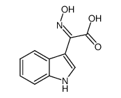 2-(hydroxyimino)-2-(1H-indol-3-yl)acetic acid结构式