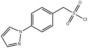 [4-(1H-pyrazol-1-yl)phenyl]methanesulfonyl chloride Structure