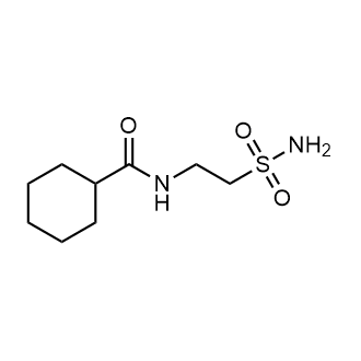 N-(2-氨磺酰基乙基)环己烷甲酰胺结构式