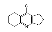 9-chloro-2,3,5,6,7,8-hexahydro-1H-cyclohepta(b)quinoline结构式
