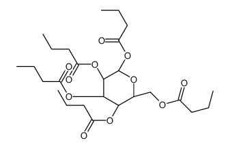 [(2R,3S,4S,5R,6R)-3,4,5,6-tetra(butanoyloxy)oxan-2-yl]methyl butanoate结构式