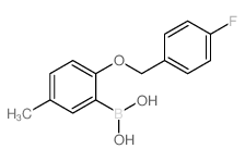 (2-((4-Fluorobenzyl)oxy)-5-methylphenyl)boronic acid Structure