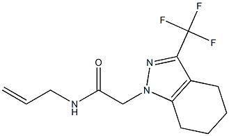N-Allyl-2-(3-(trifluoromethyl)-4,5,6,7-tetrahydroindazol-1-yl)acetamide结构式