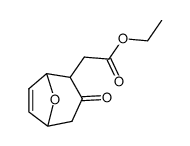 ethyl 2-(3-oxo-8-oxabicyclo[3.2.1]oct-6-en-2-yl)acetate Structure