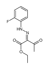 ethyl 2-[(2-fluorophenyl)hydrazinylidene]-3-oxobutanoate Structure