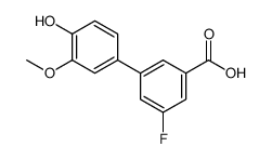 3-fluoro-5-(4-hydroxy-3-methoxyphenyl)benzoic acid Structure