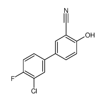 5-(3-chloro-4-fluorophenyl)-2-hydroxybenzonitrile结构式