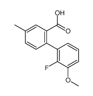 2-(2-fluoro-3-methoxyphenyl)-5-methylbenzoic acid结构式