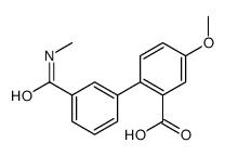 5-methoxy-2-[3-(methylcarbamoyl)phenyl]benzoic acid Structure