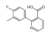 2-(4-fluoro-3-methylphenyl)pyridine-3-carboxylic acid结构式