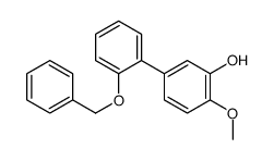 2-methoxy-5-(2-phenylmethoxyphenyl)phenol结构式