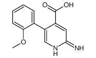 2-amino-5-(2-methoxyphenyl)pyridine-4-carboxylic acid结构式