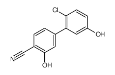 4-(2-chloro-5-hydroxyphenyl)-2-hydroxybenzonitrile结构式