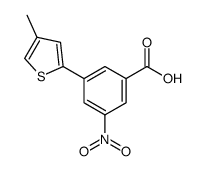 3-(4-Methylthiophenyl)-5-nitrobenzoic acid结构式