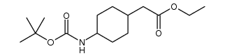 Ethyl 2-[4-(Boc-amino)cyclohexyl]acetate structure